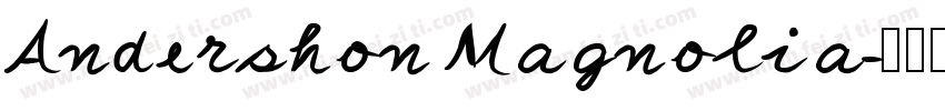 Andershon Magnolia字体转换